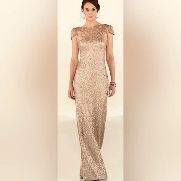 SORELLA VITA Gold Maxi Dress - Picture 1 of 8